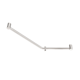 Mecca Care 32mm Ambulant 45 Degree Bent Tube Nero Grab Rail 450X650mm - Brushed Nickel